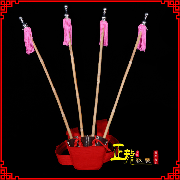 麻江戏装戏曲用品靠旗男女大靠 靠板 正宗牛皮旗杆旗架