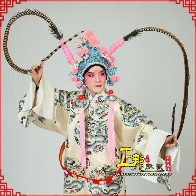 麻江京剧戏曲道具用品舞台演出精品羽毛雉鸡毛 翎子