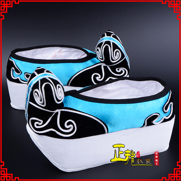 麻江京越剧黄梅戏古装男书生小生鞋云头鞋戏曲鞋云履 云头鞋