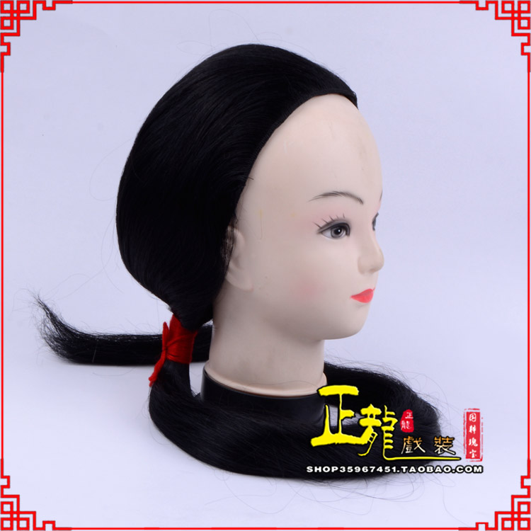 麻江古装影视演出头套花旦假发 真发古装发