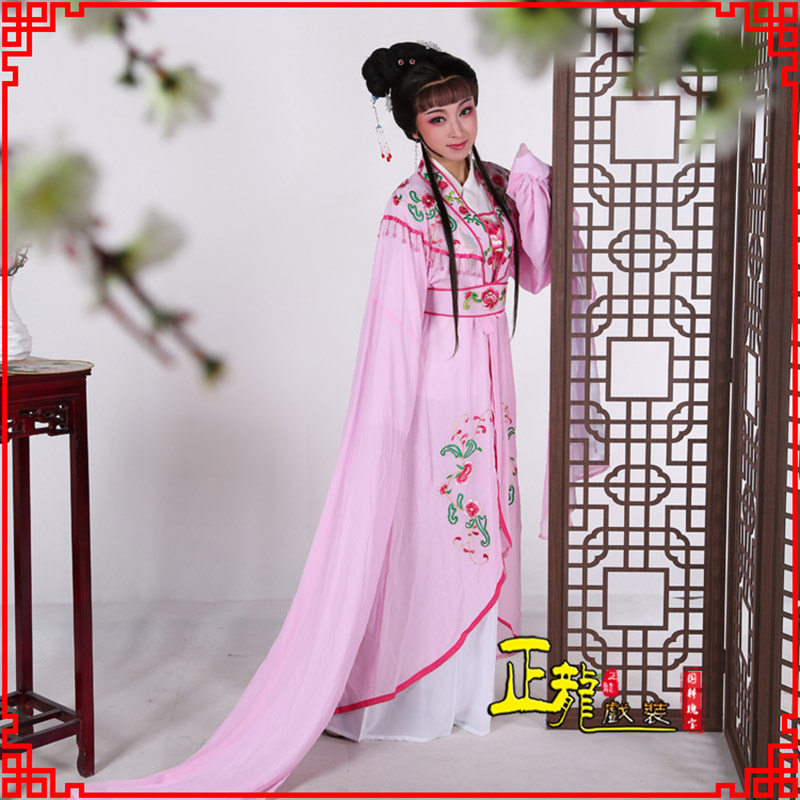 麻江花旦黄梅戏服古装戏服水袖戏剧假云肩长披