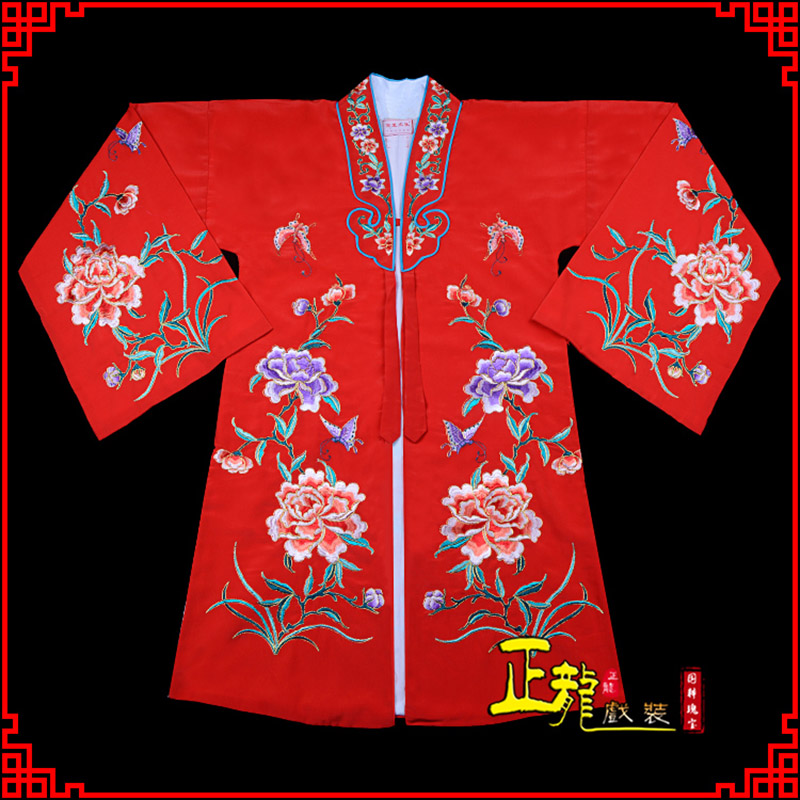 麻江青衣花旦戏服 好绉小叶牡丹女披